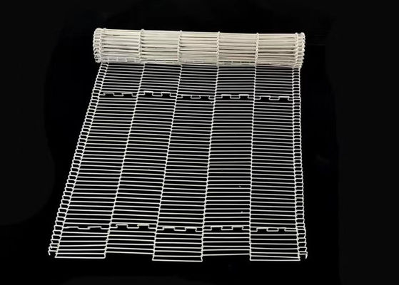 316 fil Mesh Conveyor Belt Chocolate Enrobe utilisant le câble plat