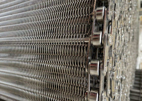 Four à recuire de Mesh Conveyor Belt For Food de fil de l'acier inoxydable 304