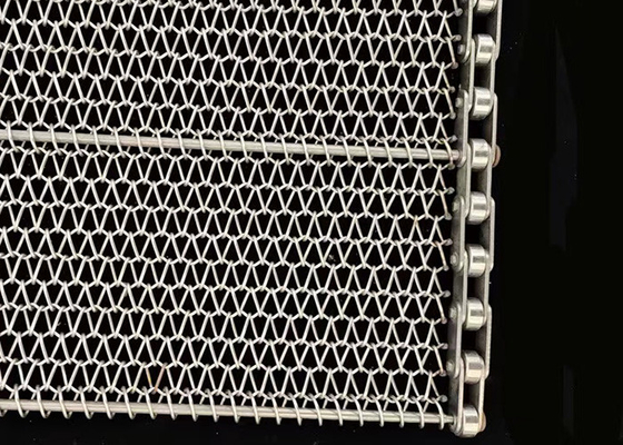 Un bon prix. le fil Mesh Conveyor Belt Stainless Steel de 1mm a équilibré la spirale d'armure pour la cuisson en ligne