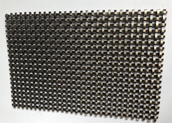 Un bon prix. Grillage tissé pré serti par replis de cuivrage d'acier inoxydable pour le mur de couloir en ligne