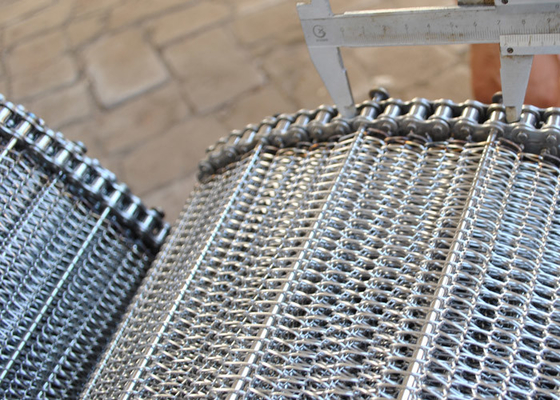 Un bon prix. Métal Mesh Conveyor Belt de la catégorie comestible 304SS 120cm pour le refroidissement de lavage de cuisson en ligne