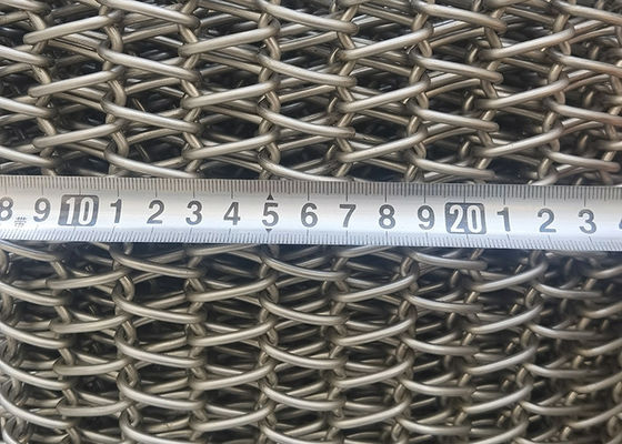 Fil en spirale Mesh Conveyor Belt Heat Resistant de l'acier inoxydable 2080 1050 degrés