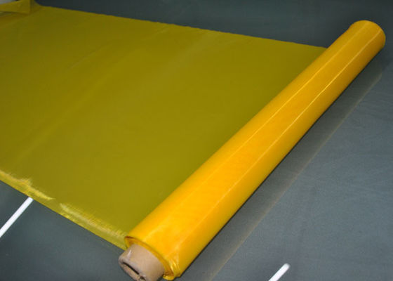 Jaune 62 pouces 47T Maille de sérigraphie en polyester pour textile