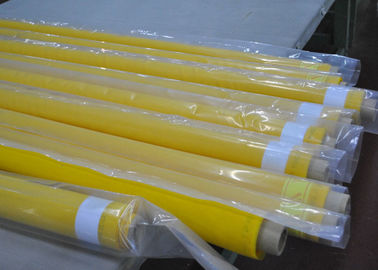 Un bon prix. Tissu de tamis à mailles de polyester de fil du jaune 80 pour l'impression de tissus, largeur de 250cm en ligne