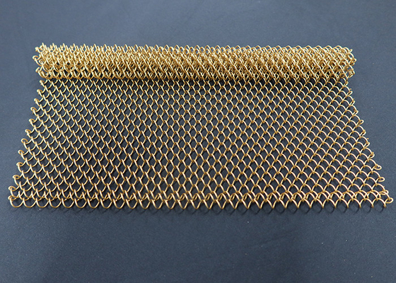 Un bon prix. draperie de bobine de Mesh Drapery Decorative Wire Mesh en métal de 1.2mm pour le rideau en ligne