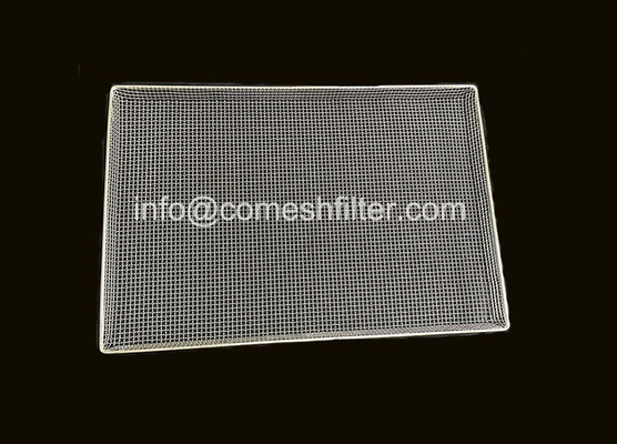 Un bon prix. plateaux de cuisson professionnels adaptés aux besoins du client par 10kg d'acier inoxydable de rectangle tissés en ligne
