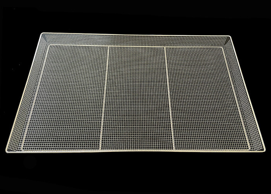 Plateaux en treillis métalliques de 400 x 600 mm en acier inoxydable encrés pour le séchage des aliments