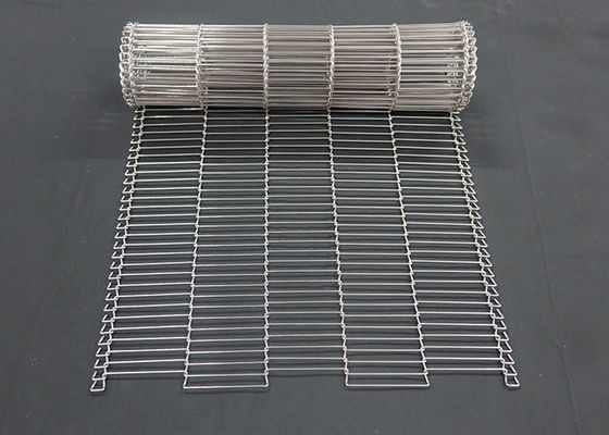 1 mm enrober de chocolat alimentaire filet de fil de convoyeur de ceinture en acier inoxydable flat flex