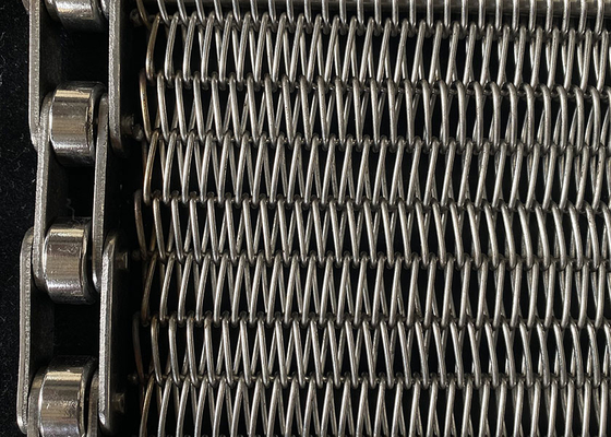 Un bon prix. Ceinture de convoyeur à haute température en acier inoxydable pour l'industrie alimentaire en ligne