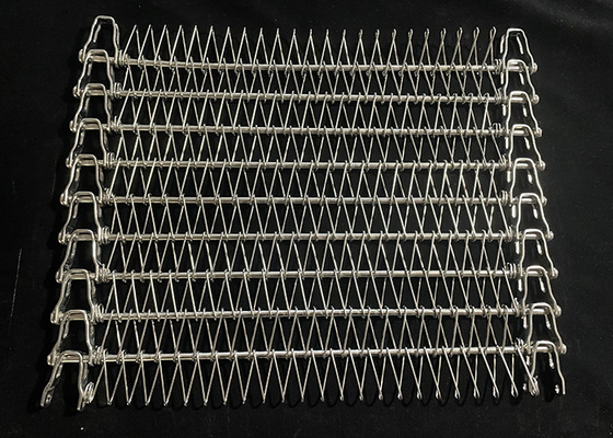 Un bon prix. Ceinture de convoyeur en acier inoxydable à barres souples en treillis métallique spirale congélateur pour convoyeur en spirale multicouche dans l'industrie alimentaire en ligne