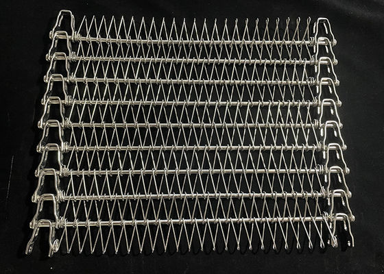 Ceinture de convoyeur en acier inoxydable à barres souples en treillis métallique spirale congélateur pour convoyeur en spirale multicouche dans l'industrie alimentaire
