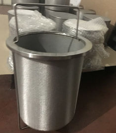 Un bon prix. Baril adapté aux besoins du client de cartouche de tamis filtrant de grillage d'acier inoxydable avec la poignée en ligne