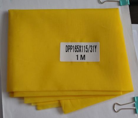 Maille de polyester de monofilament d'impression d'écran en soie, jaune de tension de tissu de boulonnage de 165T -31