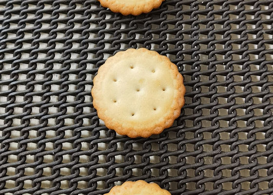 Résistance à la chaleur en acier au carbone ultra-mince filet de fil laminé plat courroie de transport de cuisson pour cuisson de biscuits