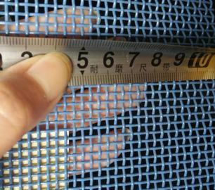 Un bon prix. Ceinture bleue de maille de polyester de perforation rectangulaire, industries alimentaires séchant, lavage et convoyeur en ligne
