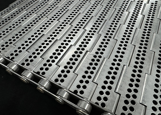 Un bon prix. Tapis roulant à maillons en acier inoxydable résistant à la chaleur en ligne