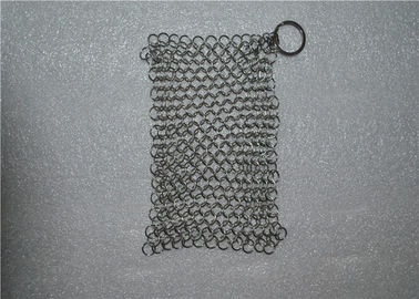 Un bon prix. Poids léger carré de décapant de fonte de Chainmail d'acier inoxydable de forme en ligne