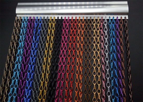 Un bon prix. Métal accrocheur chaîne lien rideau double crochet 90x210cm Couleur personnalisée en ligne