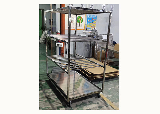 Un bon prix. Chariot suspendu à la viande en acier inoxydable empilable Chariot fumé pour la viande de saucisse en ligne