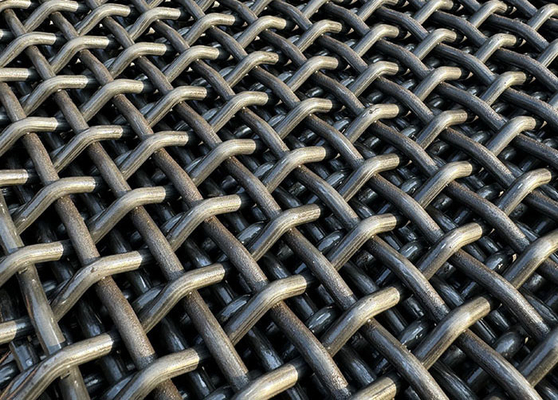 Acier doux au carbone 45# 65mn Vibration de la mine tamisage du fil de fer recroquevillé du sable de carrière de la pierre de la roche de l'exploitation minière de l'écran Mesh