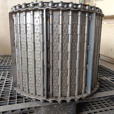 Chaîne de convoyeur à copeaux à bande à charnière en acier