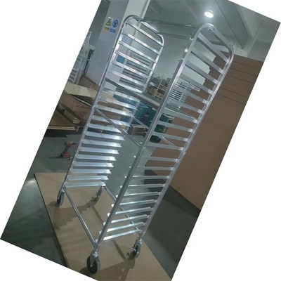 Cage de refroidissement de boulangerie plateau de boulangerie chariot de refroidissement en alliage d'aluminium panier de boulangerie pour la boulangerie avec roues