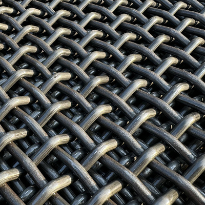 Un bon prix. Acier au manganèse 65Mn mine vibrant écran tressé tressé filtre maillage pour le sable de gravier pierre carrière concasseur en ligne