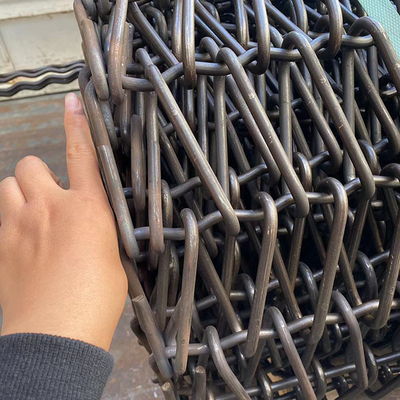Machine de sablage en acier au manganèse à spirale de type treillis métallique
