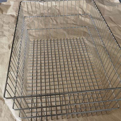 Panier en treillis métalliques soudés en acier inoxydable de haute qualité 64x45x30 cm