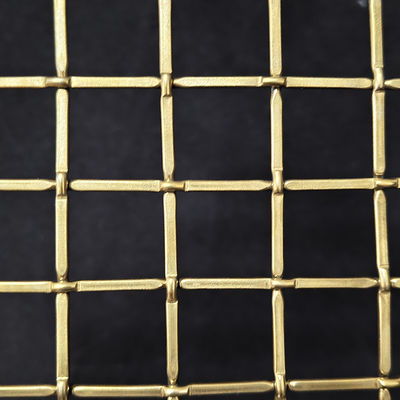 Un bon prix. Décoration en laiton antique Tissé architectural brillant décoratif Grille de treillis métallique pour revêtement murale en ligne