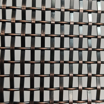 Un bon prix. Grillage décoratif antique en laiton et cuivre plaqué en acier inoxydable, en treillis métallique plat serti, pour les grilles intérieures de façade de bâtiment, cloison de séparation et mur-rideau en ligne