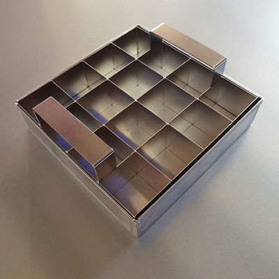 Taille personnalisée gâteau à chocolat brownie casserole 304 acier inoxydable