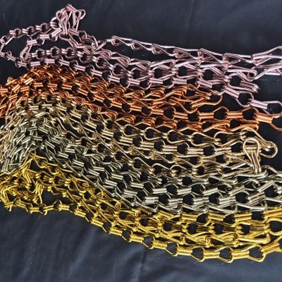En aluminium double crochet décoratif chaîne de liaison rideau / écran à mouche pour le plafond de la décoration de la chaîne dans le hall