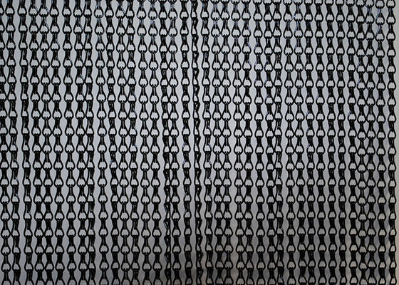 Un bon prix. Rideau en maille métallique à double crochet / Rideau en chaîne en aluminium / Rideau à mouche en chaîne en ligne