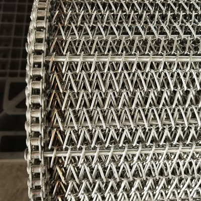 Ceinture de convoyeur en treillis métallique spirale en acier inoxydable personnalisé pour l'industrie alimentaire