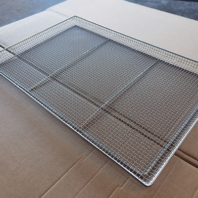 Plateau en treillis d'acier inoxydable 800x600mm pour le séchage, la cuisson et le refroidissement des aliments