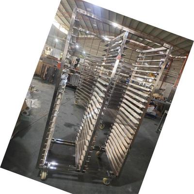 Capacité de chargement personnalisée 304 chariot de plateau en acier inoxydable chariot de séchage pour séchage