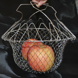 Un bon prix. Métal 201 diamètre de 304 d'acier inoxydable paniers de friture/de panier 220mm casserole de puce en ligne