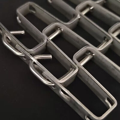 Un bon prix. Aliment continu résistant à la chaleur personnalisé ss304 métal 316 fer à cheval en acier inoxydable grande paroi maille fil plat bande transporteuse en nid d'abeille en ligne