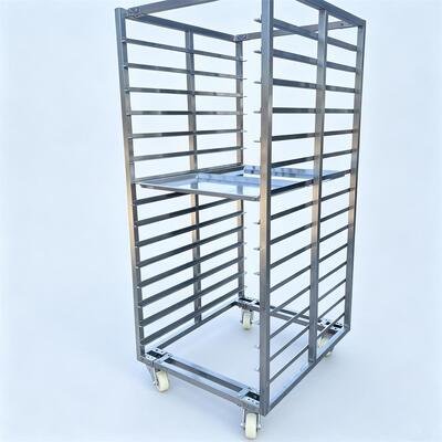qualité Cuisine commerciale 15 16 20 30 niveaux soudés en acier inoxydable 304, chariot de séchage de cuisson pour aliments pour animaux de compagnie Usine
