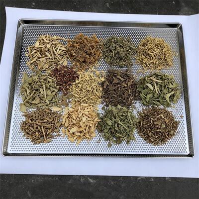 Déshydrateur alimentaire empilable de qualité alimentaire 60x40 cm, plateau de séchage perforé en acier inoxydable pour fruits et herbes