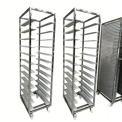 Cuisine commerciale Sus 304 316 en acier inoxydable Aluminium 600 x 400 four rotatif Moitié de boulangerie porte-pain chariot de transport