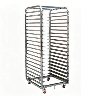 Équipement de boulangerie en acier inoxydable commercial Panneau à pain rack de refroidissement demi-chariot séchage boulangerie panier à pain