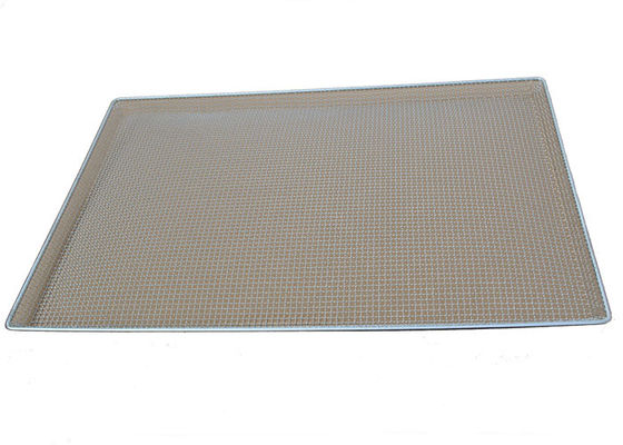 acier inoxydable de plateau de cuisson de grillage de pouce 18*25*1 pour le BBQ/la nourriture de séchage