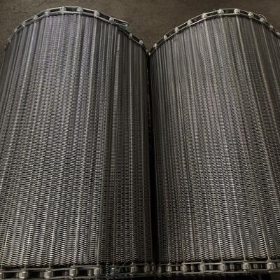 316 Stainless Steel Spiral Weave Wire Mesh Conveyor Belt for Meat Processing Line