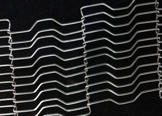 Bande de conveyeur plate de grillage de câble d'acier inoxydable pour sécher et se refroidir