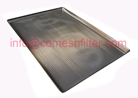 Plateau perforé de Rectanglar d'écran de solides solubles, plateau de maille d'acier inoxydable