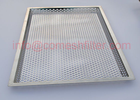 Grille de cuisson de moule de rectangle d'acier inoxydable de plateau de grillage de FDA de GV