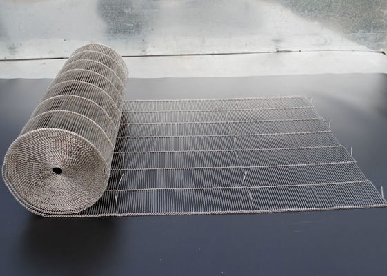 Ceinture de maille d'acier inoxydable d'enrobeuse de chocolat de catégorie comestible pour la machine de nourriture