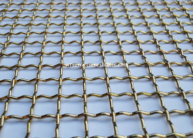 Un bon prix. Grillage serti par replis par métal décoratif tissé par laiton d'acier inoxydable de grillage en ligne